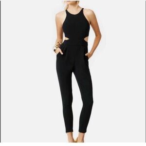 Hunter Bell Katie Cut Out Black Jumpsuit Size 8